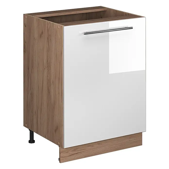 Küchenunterschrank Fame-Line 60 cm Weiß Hochglanz Art.-Nr. 65209 - 