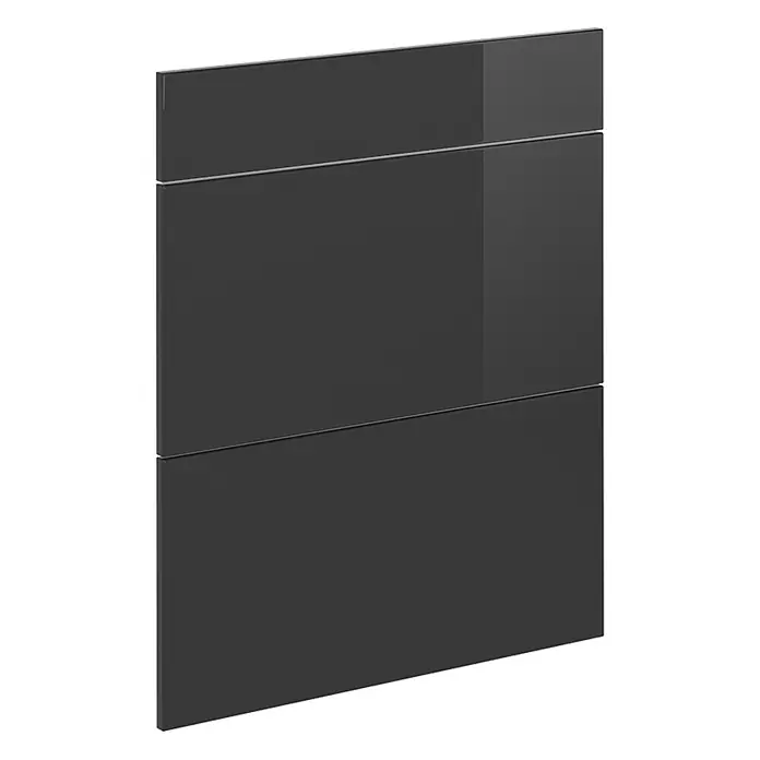 Küchenfront R-Line 59.6 cm Anthrazit Hochglanz Art.-Nr. 37465 - 