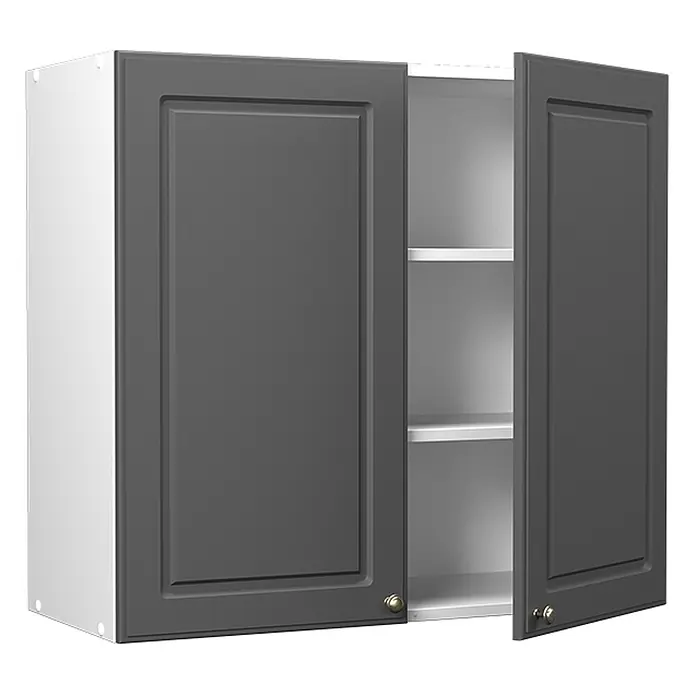 Hängeschrank Fame-Line 80 cm Anthrazit-Gold Landhaus Art.-Nr. 62802 - 