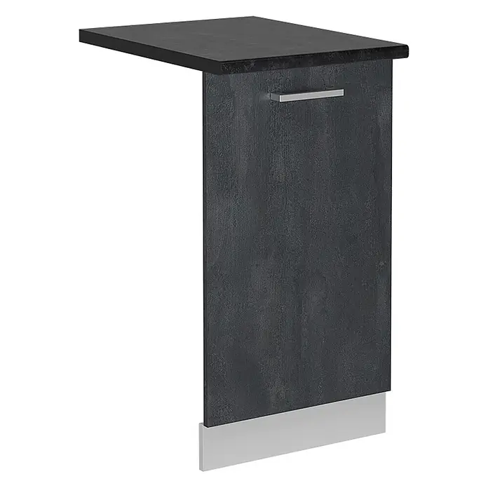 Geschirrspülblende R-Line 45 cm Schwarz Beton Art.-Nr. 55088 - 