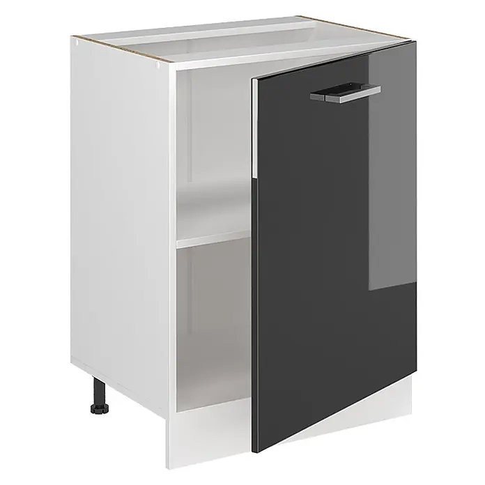Küchenunterschrank R-Line 60 cm Anthrazit Hochglanz Art.-Nr. 72084 - 