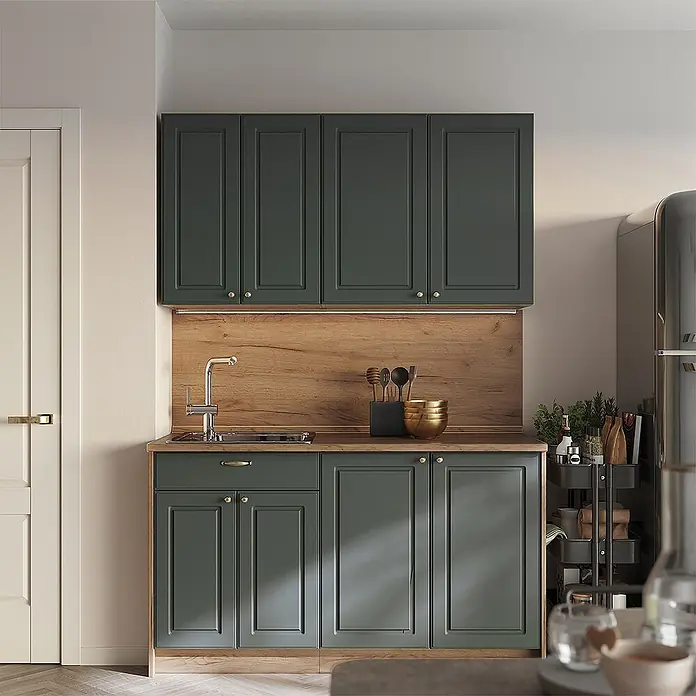 Hängeschrank Fame-Line 80 cm Grün-Gold Landhaus Art.-Nr. 62824 - 