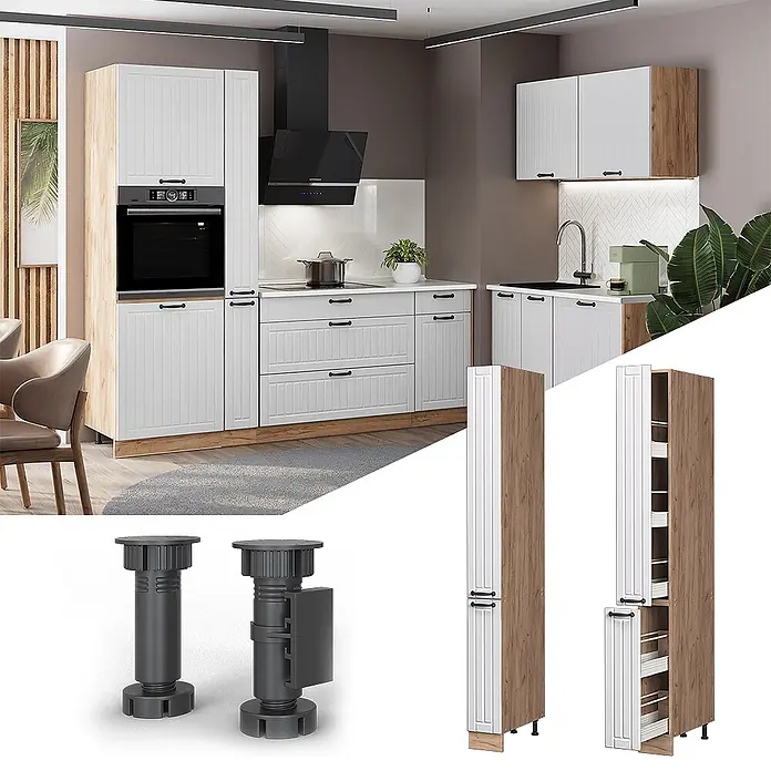 Apothekerschrank Fame-Line 20 cm Weiß Landhaus Art.-Nr. 61666 - 