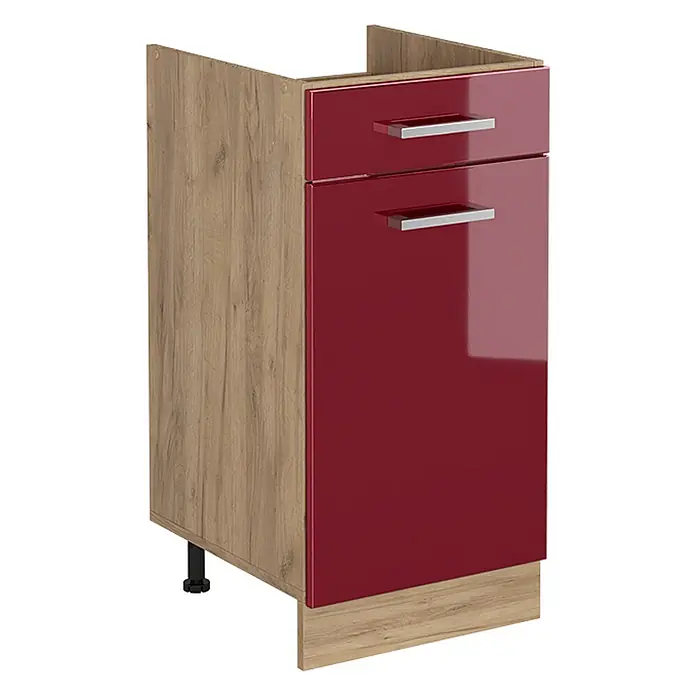 Küchenunterschrank R-Line 40 cm Rot Hochglanz Art.-Nr. 61151 - 