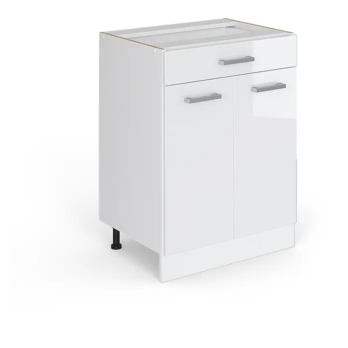 Küchenfront R-Line 59.6 cm Weiß Hochglanz Art.-Nr. 34630 - 