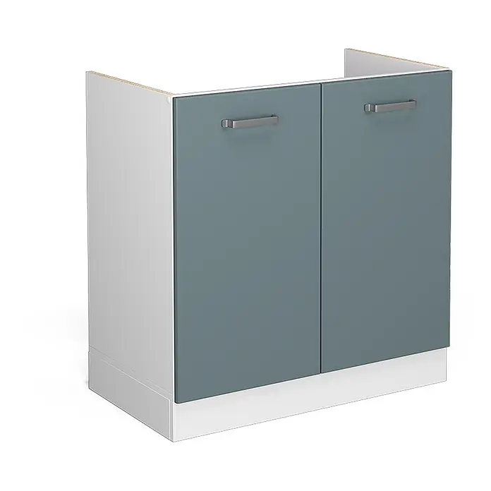 Küchenfront R-Line 79.2 cm Blau-Grau Art.-Nr. 40932 - 