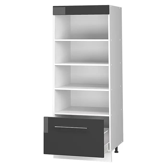 Vorratsschrank Fame-Line 60 cm Anthrazit Hochglanz Art.-Nr. 62216 - 