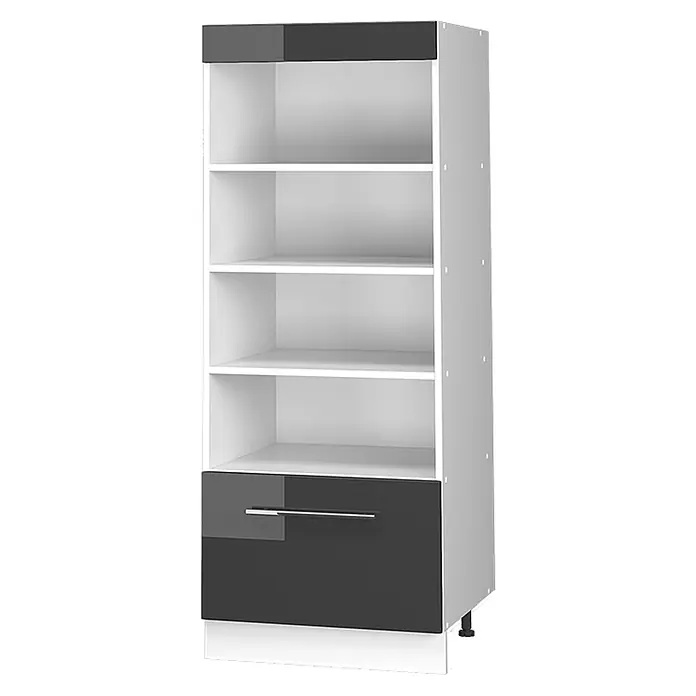 Vorratsschrank Fame-Line 60 cm Anthrazit Hochglanz Art.-Nr. 62216 - 