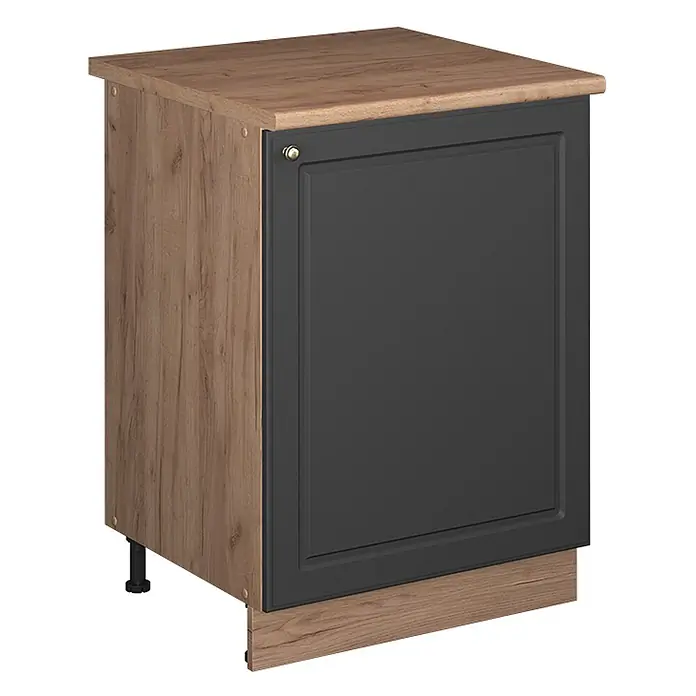 Spülenunterschrank Fame-Line 60 cm Anthrazit-Gold Landhaus Art.-Nr. 63373 - 