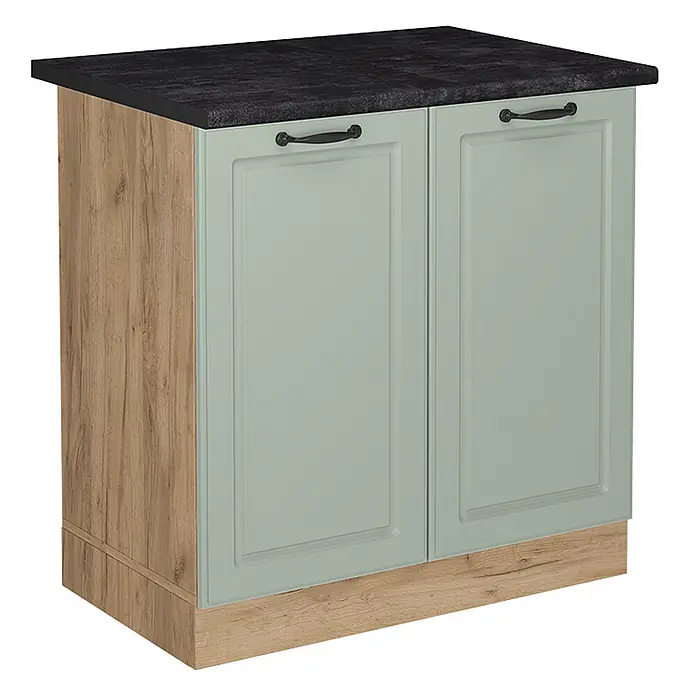 Spülenunterschrank R-Line 80 cm Mint Landhaus Art.-Nr. 71225 - 