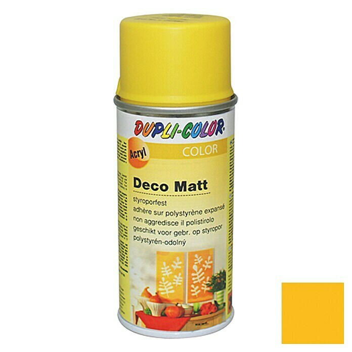 Dupli-Color Deco Mat Acrylspuitlak RAL 1021 (Koolzaadgeel, 150 ml, Mat)