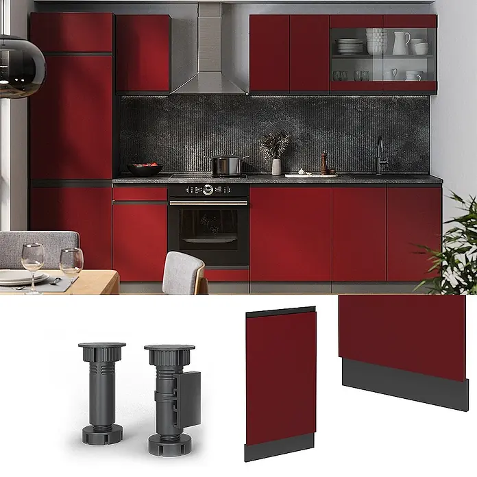 Geschirrspülblende R-Line 45 cm Rot Art.-Nr. 55109 - 