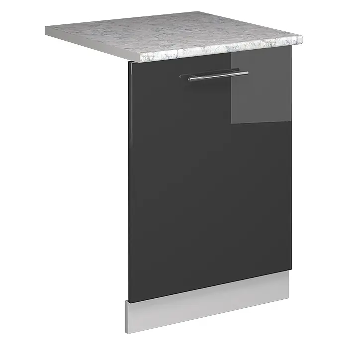 Geschirrspülblende Fame-Line 60 cm Anthrazit Hochglanz Art.-Nr. 54835 - 