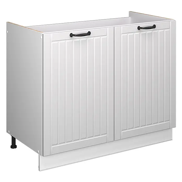 Spülenunterschrank Fame-Line 100 cm Weiß Landhaus Art.-Nr. 61594 - 