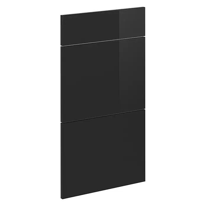 Küchenfront R-Line 39.6 cm Schwarz Hochglanz Art.-Nr. 40921 - 