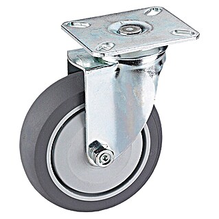 Stabilit Zwenkwiel met hoekijzer (Diameter rol: 50 mm, Draagkracht: 45 kg, Kogellagers, Met plaat)