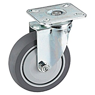 Stabilit Apparate-Lenkrolle (Durchmesser Rollen: 75 mm, Traglast: 50 kg, Kugellager, Mit Platte)