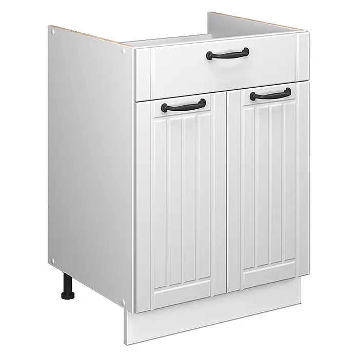 Küchenunterschrank Fame-Line 60 cm Weiß Landhaus Art.-Nr. 60973 - 