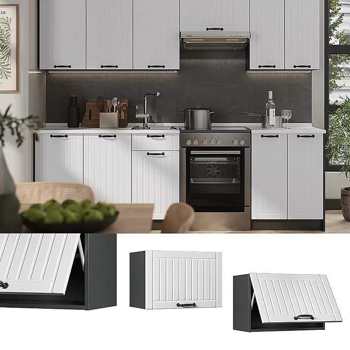 Hängeschrank Fame-Line 60 cm Weiß Landhaus Art.-Nr. 61549 - 
