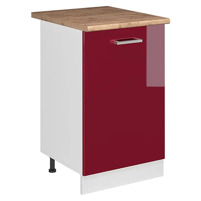 Küchenunterschrank R-Line 50 cm Rot Hochglanz Art.-Nr. 70133 - 
