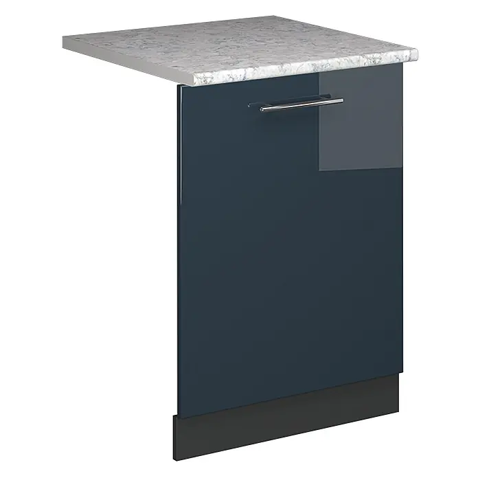 Geschirrspülblende Fame-Line 60 cm Dunkelblau Hochglanz Art.-Nr. 54816 - 