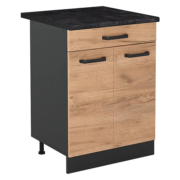 Küchenunterschrank R-Line 60 cm Goldkraft Eiche Art.-Nr. 61098 - 