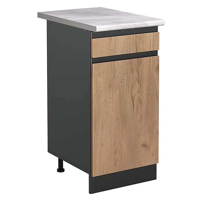 Küchenunterschrank R-Line 40 cm Goldkraft Eiche Art.-Nr. 61044 - 