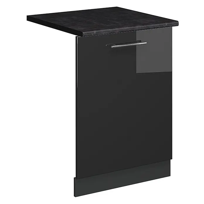 Geschirrspülblende Fame-Line 60 cm Anthrazit Hochglanz Art.-Nr. 54818 - 