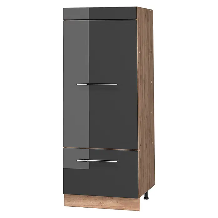 Vorratsschrank Fame-Line 60 cm Anthrazit Hochglanz Art.-Nr. 62660 - 