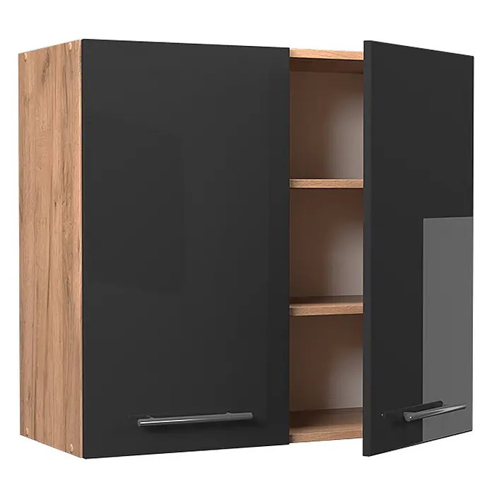 Hängeschrank Fame-Line 80 cm Anthrazit Hochglanz Art.-Nr. 62813 - 