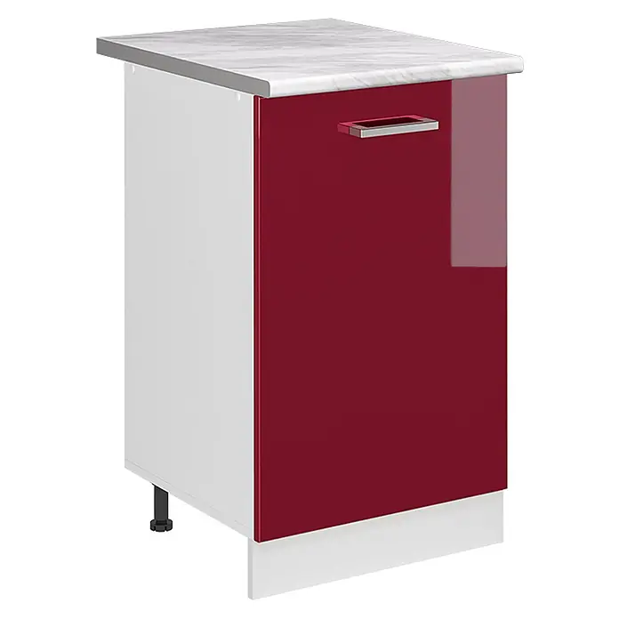 Küchenunterschrank R-Line 50 cm Rot Hochglanz Art.-Nr. 70138 - 