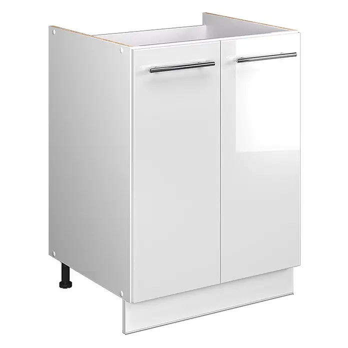 Spülenunterschrank Fame-Line 60 cm Weiß Hochglanz Art.-Nr. 65101 - 