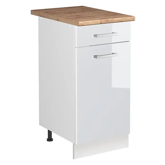 Spülenunterschrank R-Line 40 cm Weiß Hochglanz Art.-Nr. 72901 - 