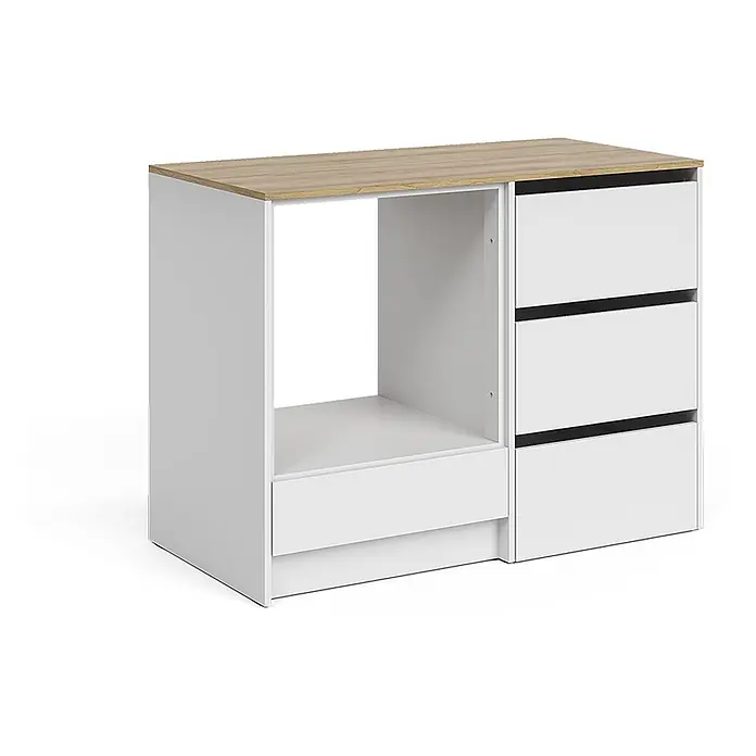 Herdumbauschrank Viktor 116.8 cm Weiß Art.-Nr. 62866 - 