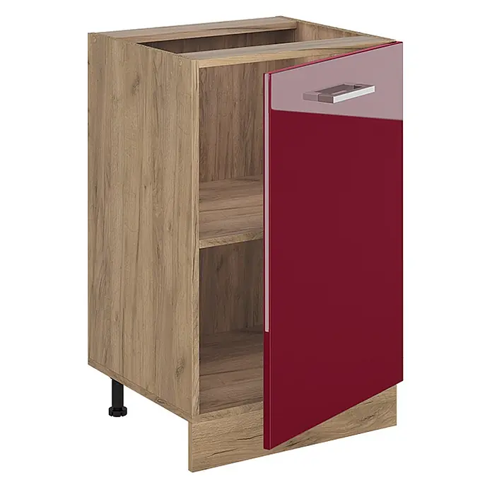 Küchenunterschrank R-Line 50 cm Rot Hochglanz Art.-Nr. 70370 - 