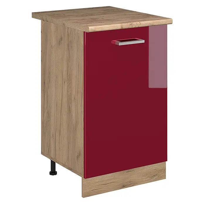 Küchenunterschrank R-Line 50 cm Rot Hochglanz Art.-Nr. 70371 - 