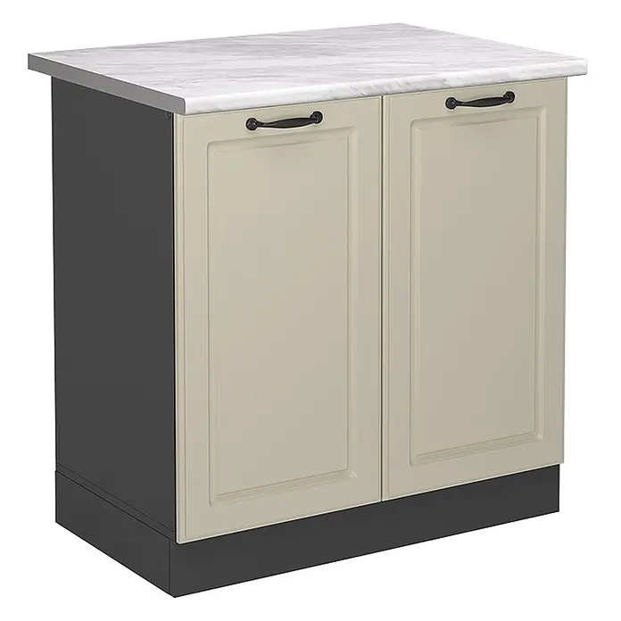 Spülenunterschrank R-Line 80 cm Sand Landhaus Art.-Nr. 71147 - 