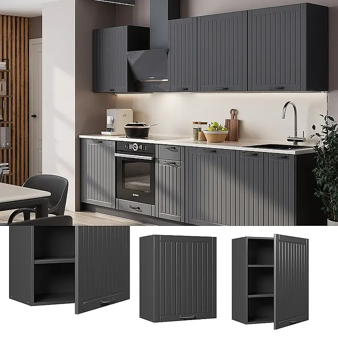 Hängeschrank Fame-Line 60 cm Dunkelgrau Art.-Nr. 62845 - 