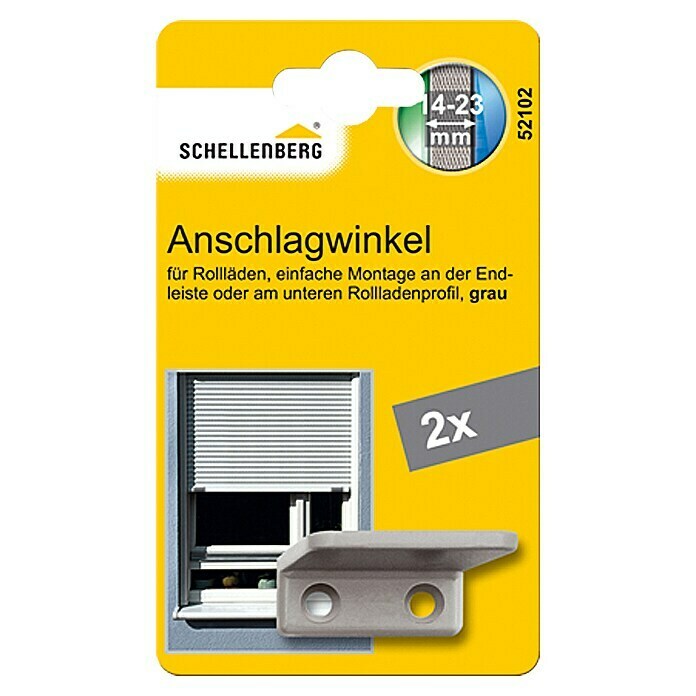 Schellenberg Anschlagwinkel (38 x 31 x 15 mm, Grau)