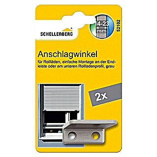 Schellenberg Anschlagwinkel (38 x 31 x 15 mm, Grau, 2 Stk.)