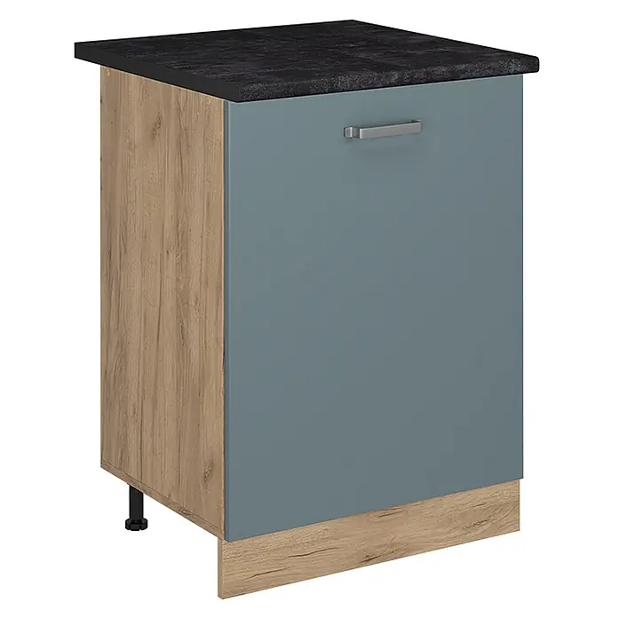 Küchenunterschrank R-Line 60 cm Blau-Grau Art.-Nr. 72195 - 
