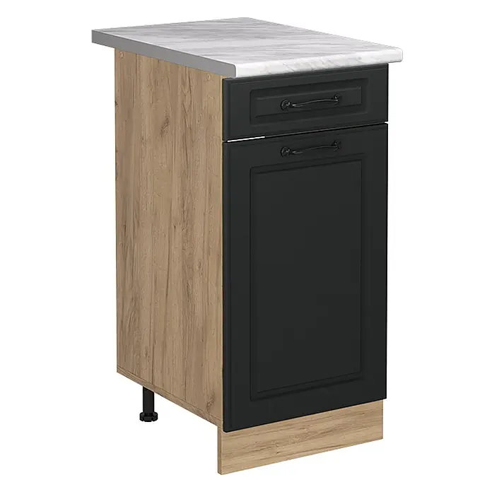 Küchenunterschrank R-Line 40 cm Anthrazit Landhaus Art.-Nr. 61137 - 