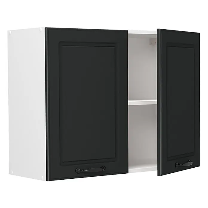 Küchenglasschrank R-Line 80 cm Anthrazit Landhaus Art.-Nr. 71450 - 