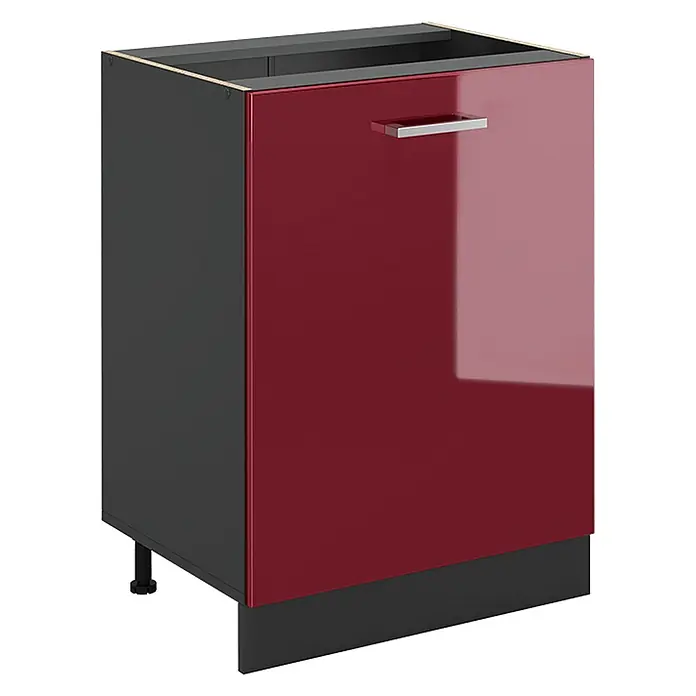 Küchenunterschrank R-Line 60 cm Rot Hochglanz Art.-Nr. 72058 - 