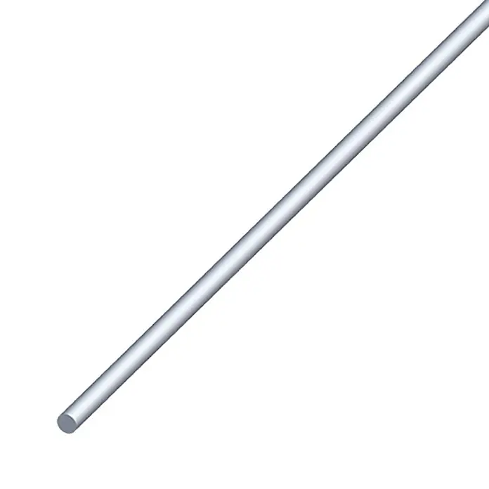 Kantoflex Rundstange - Ø x L: 7,5 x 1.000 mm, Aluminium, Unbehandelt - Linke Seitenansicht