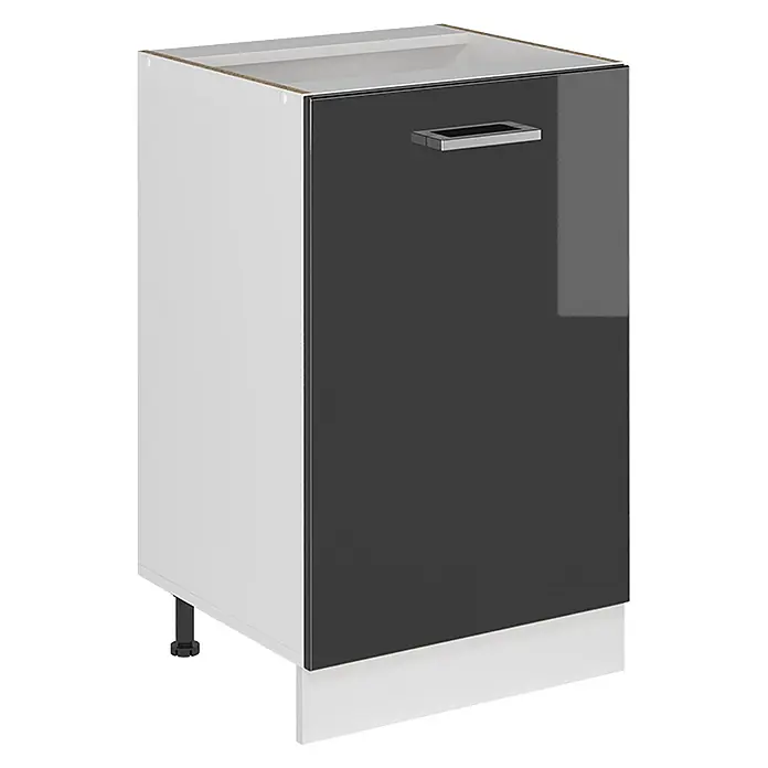 Küchenunterschrank R-Line 50 cm Anthrazit Hochglanz Art.-Nr. 70059 - 