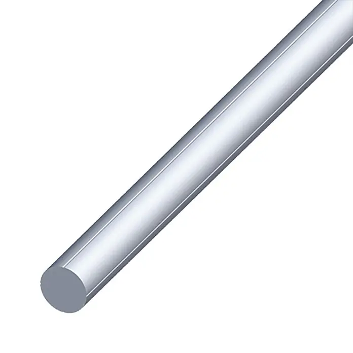 Kantoflex Rundstange - Ø x L: 11,5 x 1.000 mm, Aluminium, Unbehandelt - Linke Seitenansicht