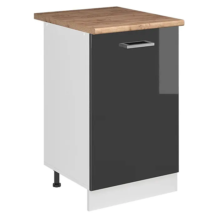 Küchenunterschrank R-Line 50 cm Anthrazit Hochglanz Art.-Nr. 70061 - 