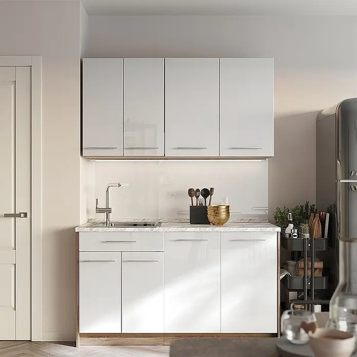 Hängeschrank Fame-Line 80 cm Weiß Hochglanz Art.-Nr. 62812 - 