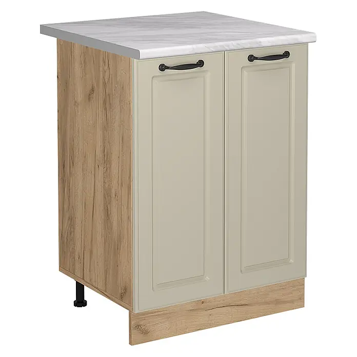 Küchenunterschrank R-Line 60 cm Sand Landhaus Art.-Nr. 71215 - 